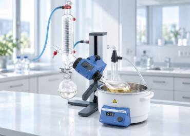 Modern IKA Rotary Evaporator in Bright Laboratory