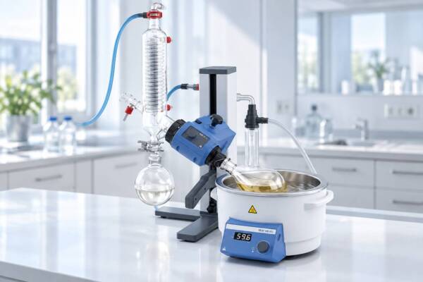 Modern IKA Rotary Evaporator in Bright Laboratory